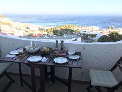 Essen mir Meerblick