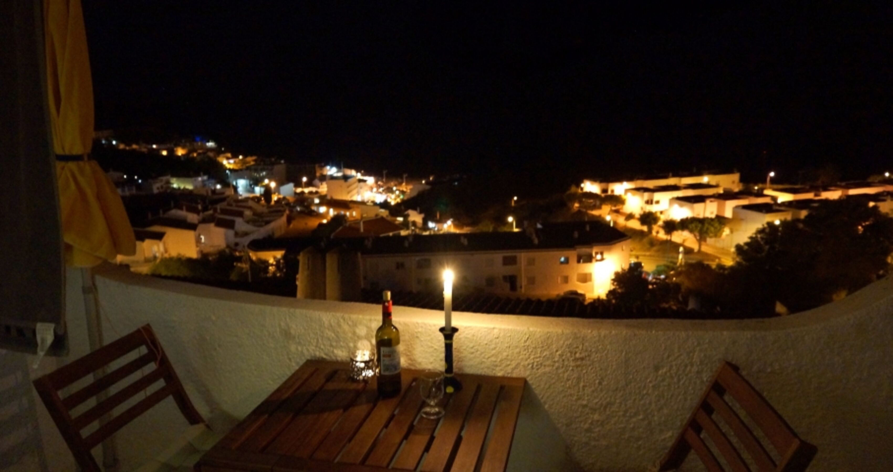 Balkon am Abend