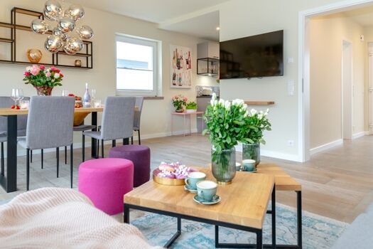 Der helle Wohnbereich