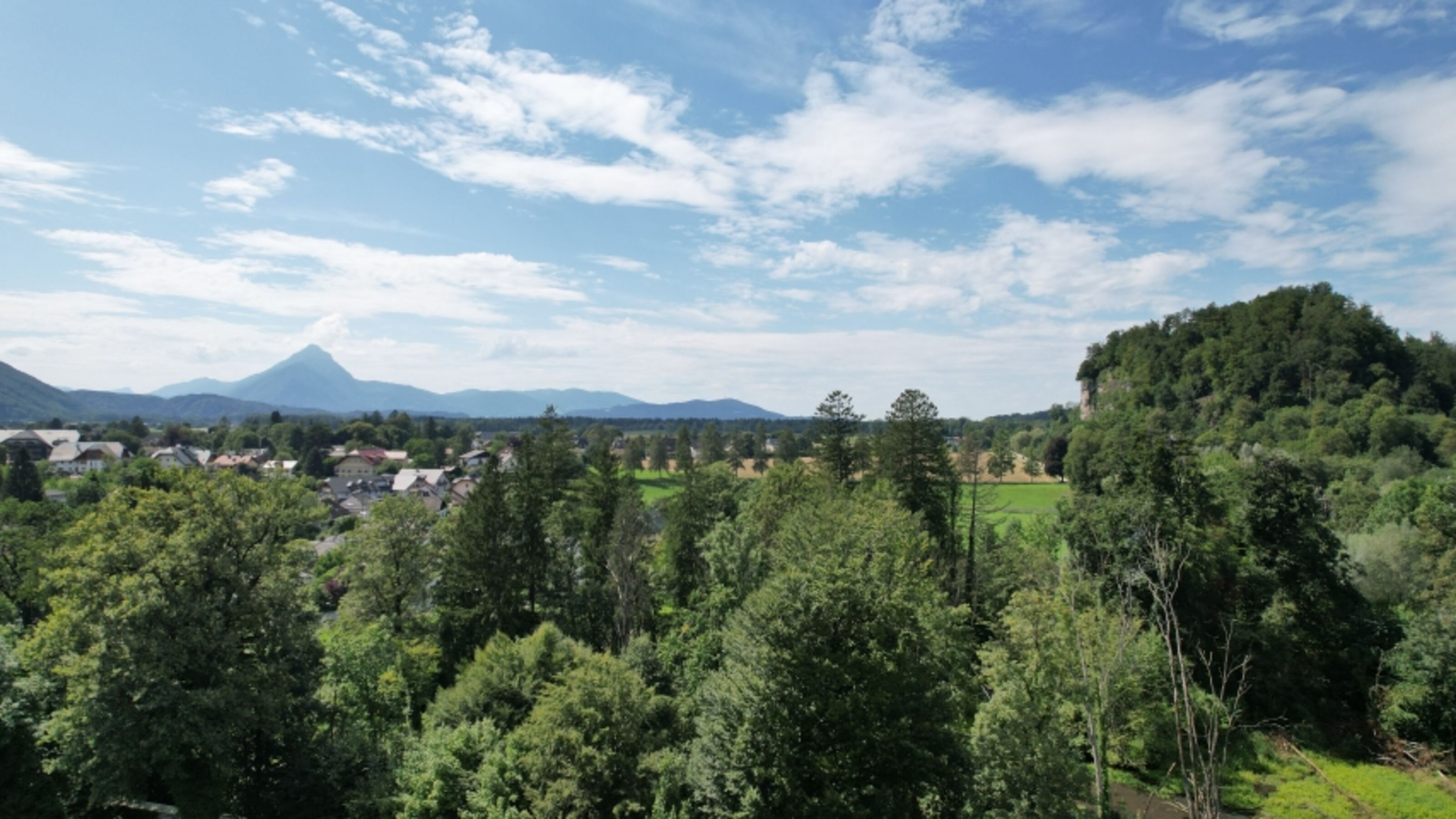 Toller Ausblick auf Hellbrunn und die Berge