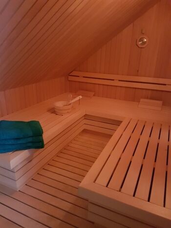 große Sauna im Obergeschoß