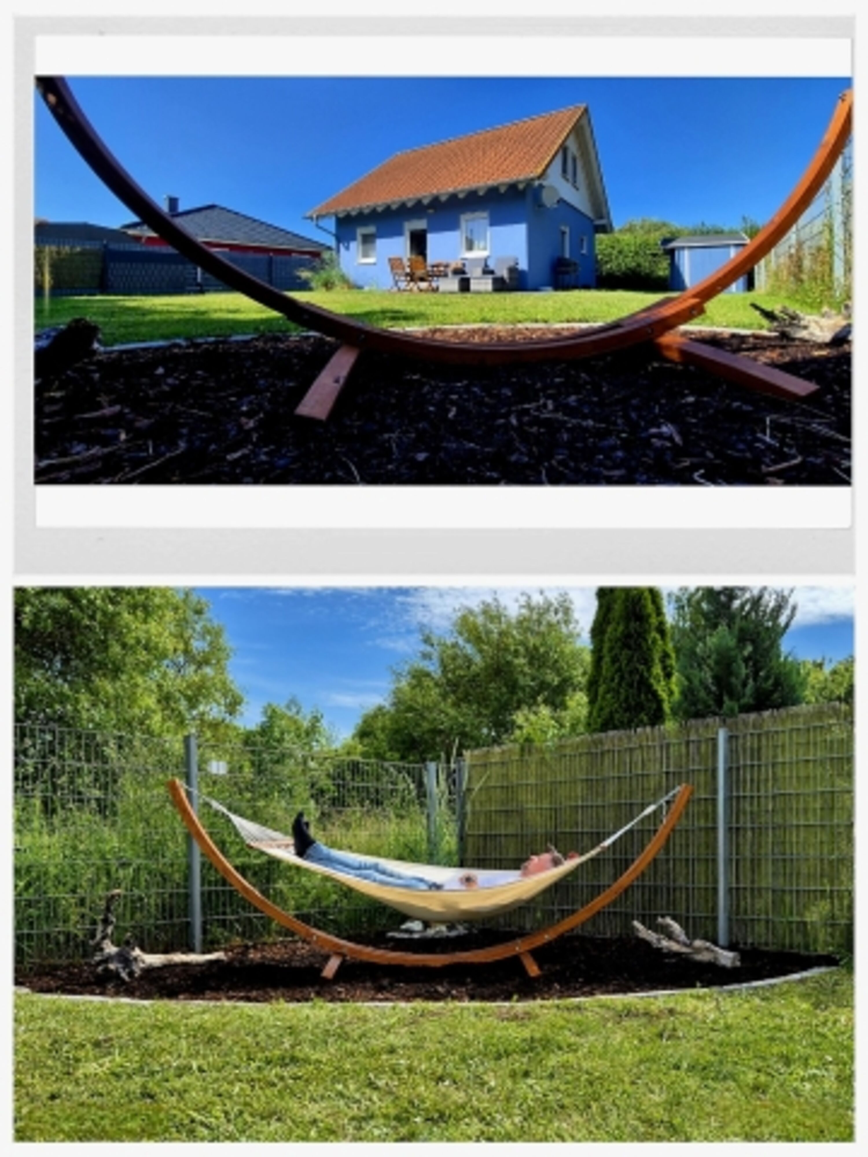 Grundstück mit Hängematte