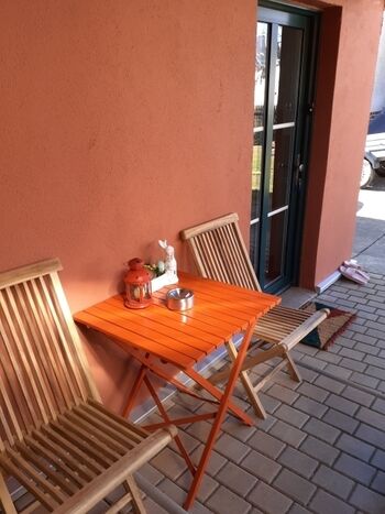 Einfach mal draußen sitzen und genießen 