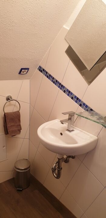 kleines Bad im Dachgeschoss