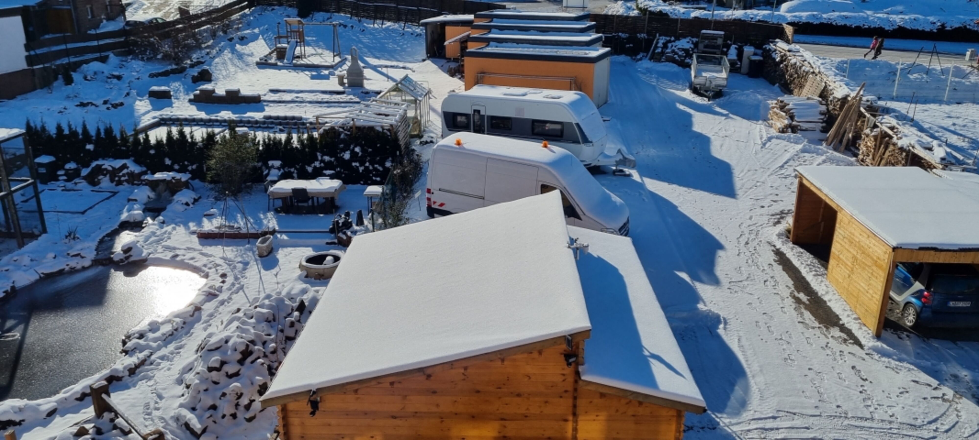 Garten im Winter