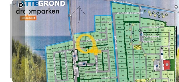 Lage im Park; ca. 50m bis zum Deich/Strand