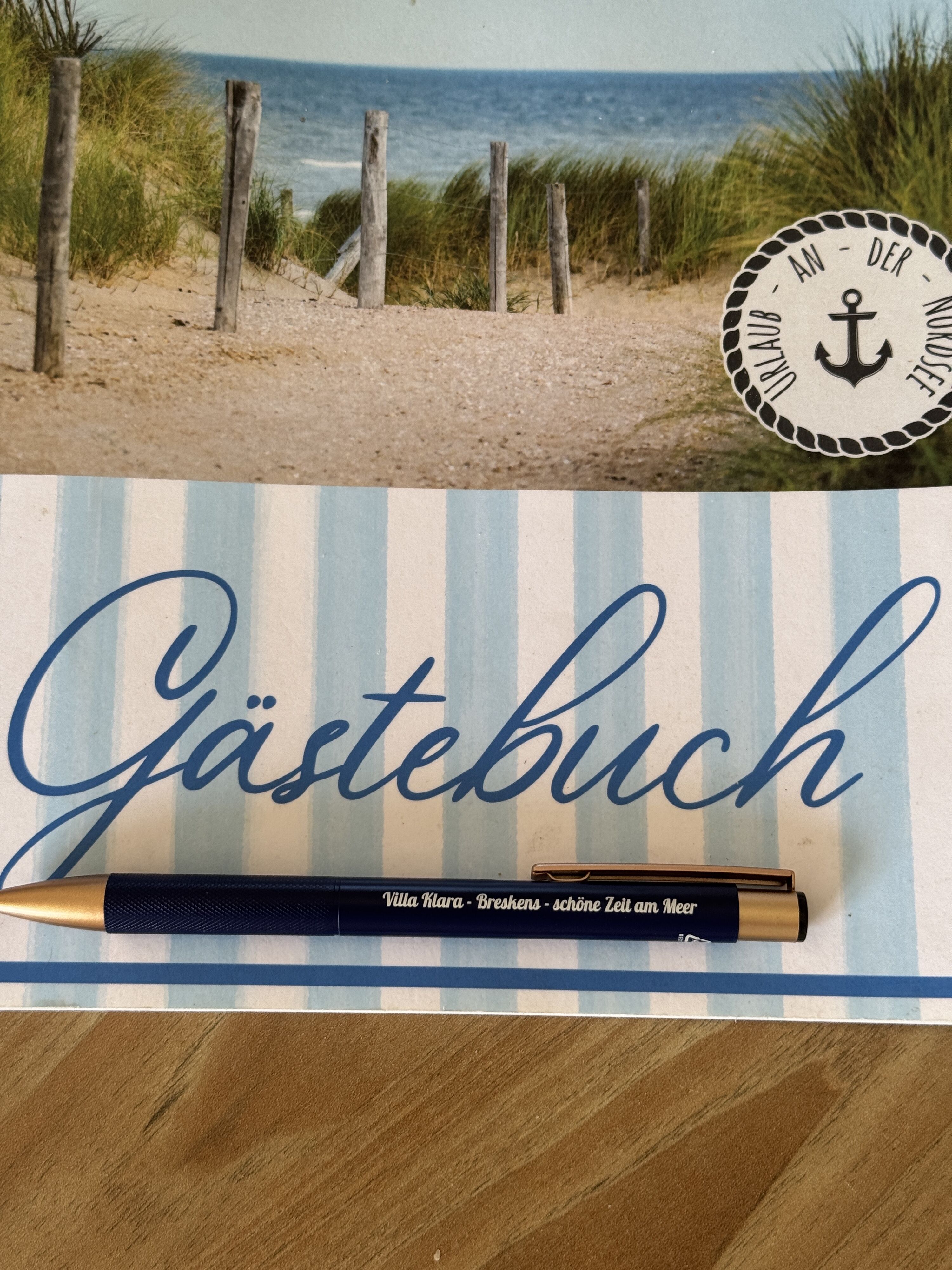 Gästebuch mit Villa Klara-Stift zum Mitnehmen