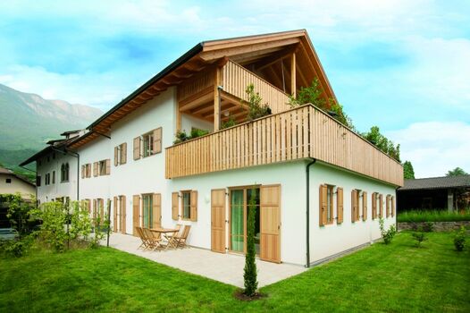 Blick auf die Gartenwohnung