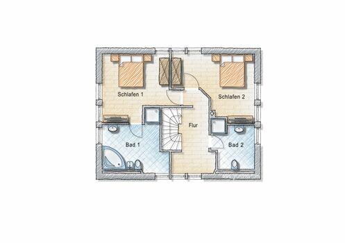 Grundriss Obergeschoss
