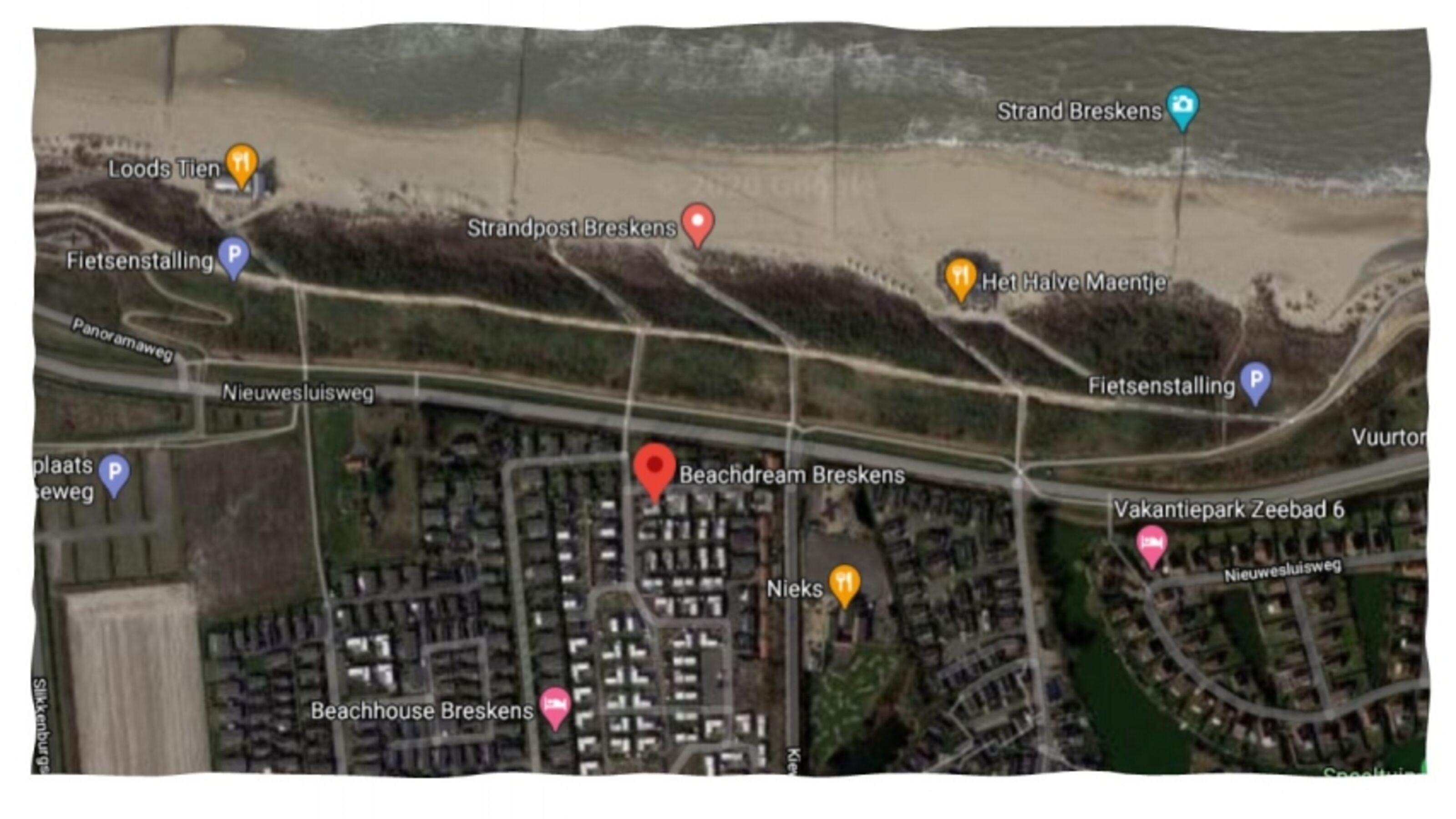 Lage zum Strand