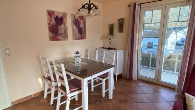 Essecke im Wohnzimmer