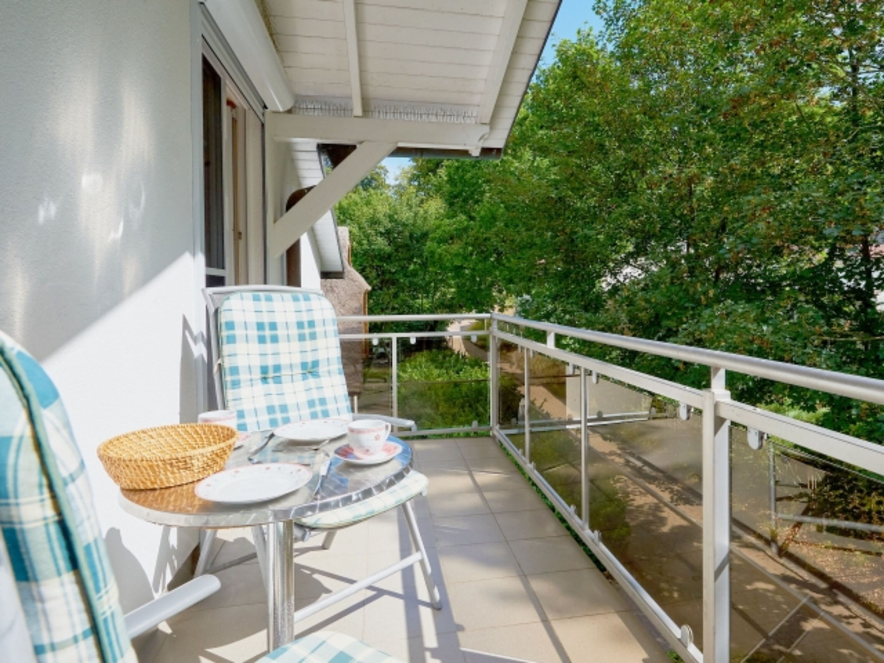 Blick vom Balkon