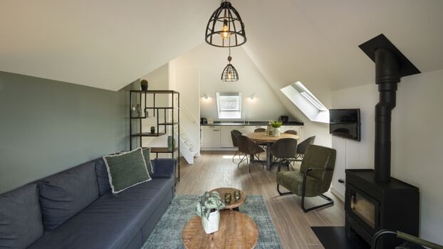 Wohnbereich mit Kaminofen