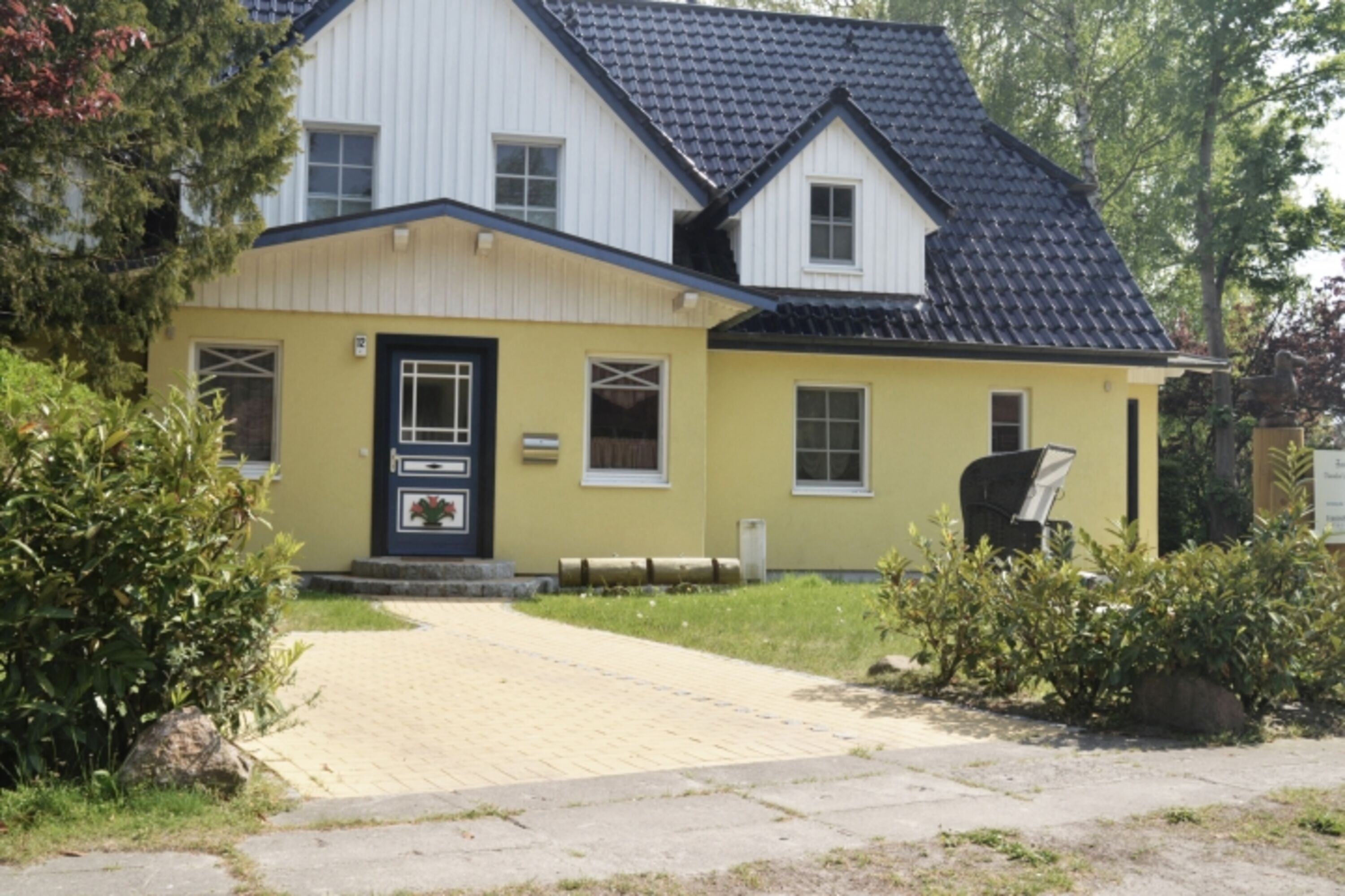 Blick auf Mittelhaus Dünenhof 3
