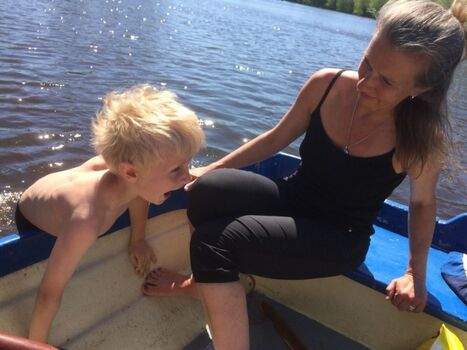 Baden vom Boot oder im romantischen Flußschwimmbad, 300 m vom Haus