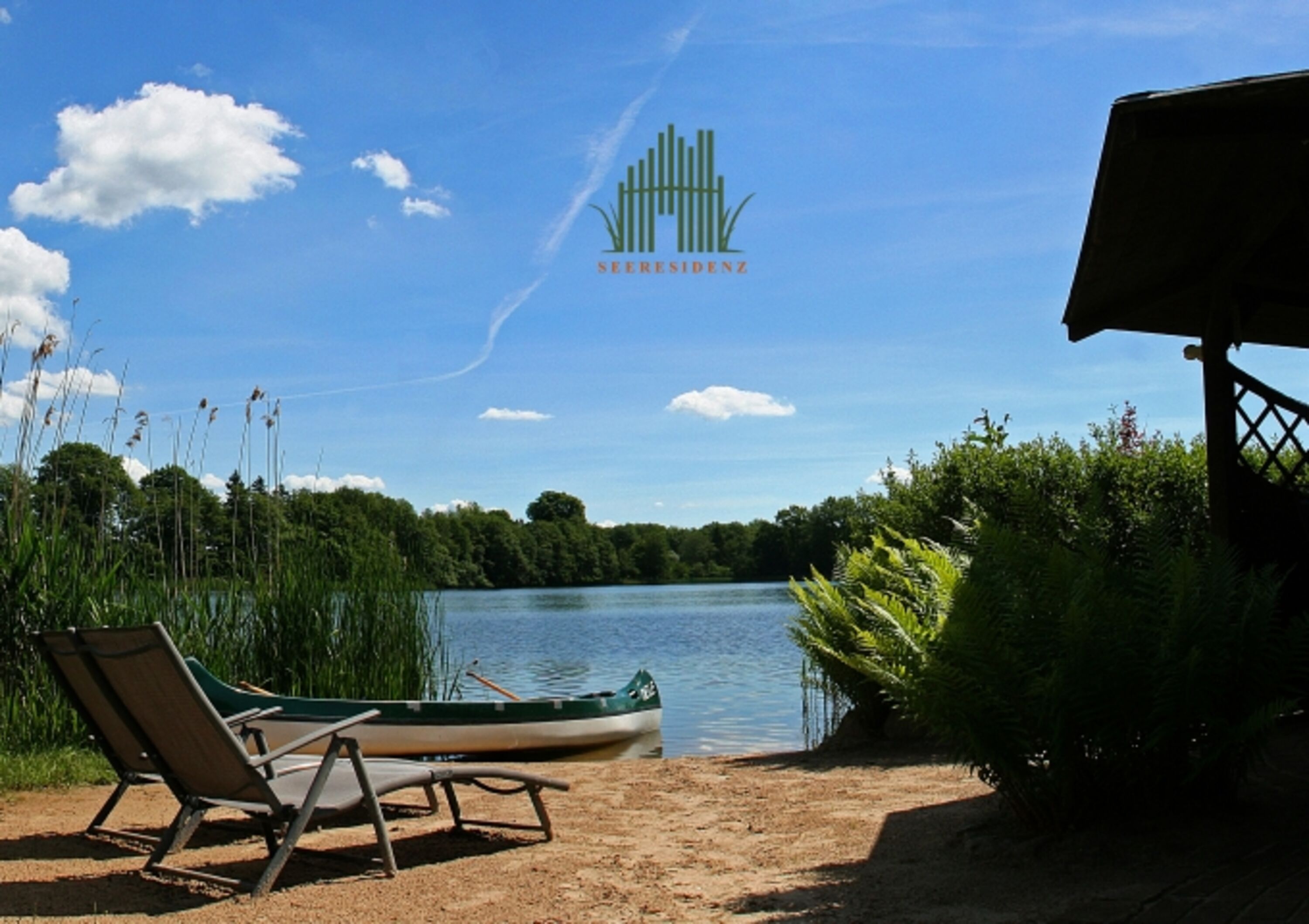 Privatstrand zum Baden und Angeln