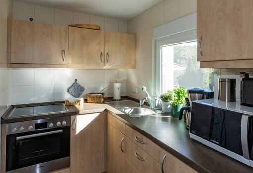 gut ausgestattete Küche