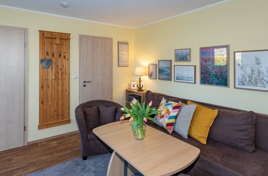 Wohnzimmer mit Schlafcouch