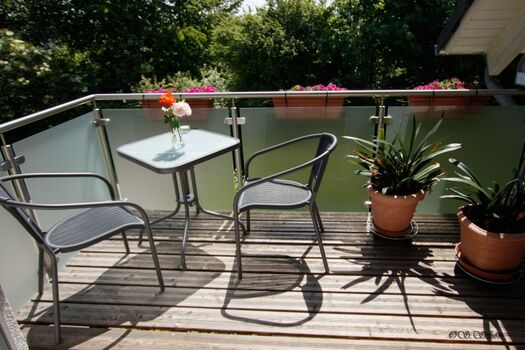 Balkon mit Blick ins Grüne