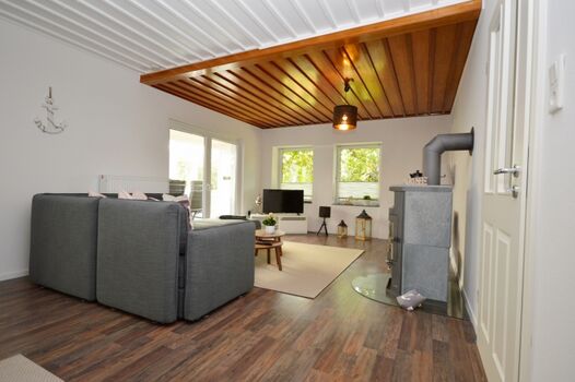 Wohnbereich mit Kaminofen