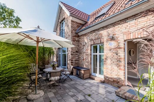 Bauernkate Lilie - Außenansicht und Terrasse