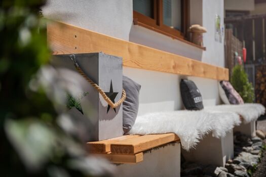 Unsere Aussichtsbank auf den Gletscher und den Wasserfall 