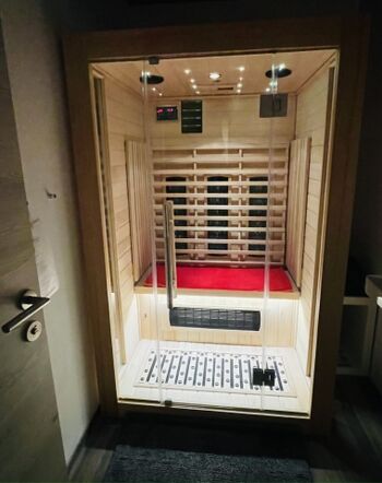 Persönliche Infrarotkabine für Zweibeiner