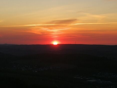 Die schönsten Sonnenuntergänge gib`s im Hochsauerland