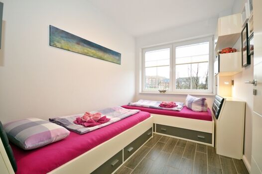 Schlafzimmer mit Einzelbetten