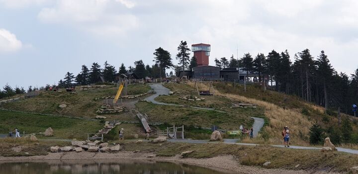 Der Blick zum Gipfel