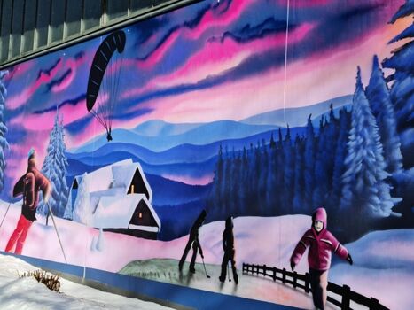 Kunst an der Eishalle