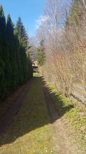 Zugang von der Straße zum Haus 