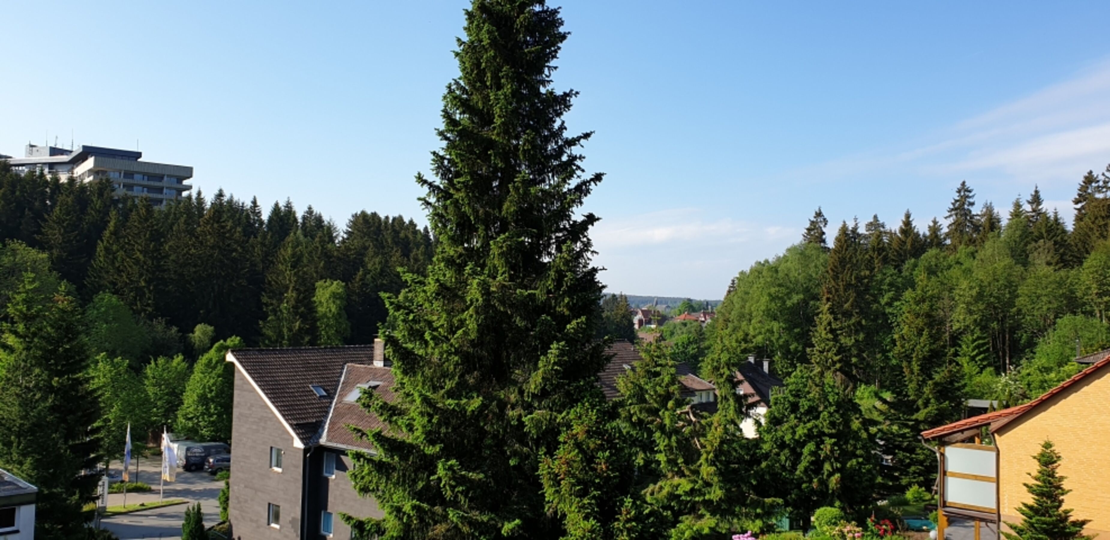 Blick vom Balkon