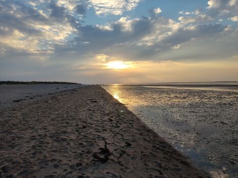 Abenddämmerung am Meer