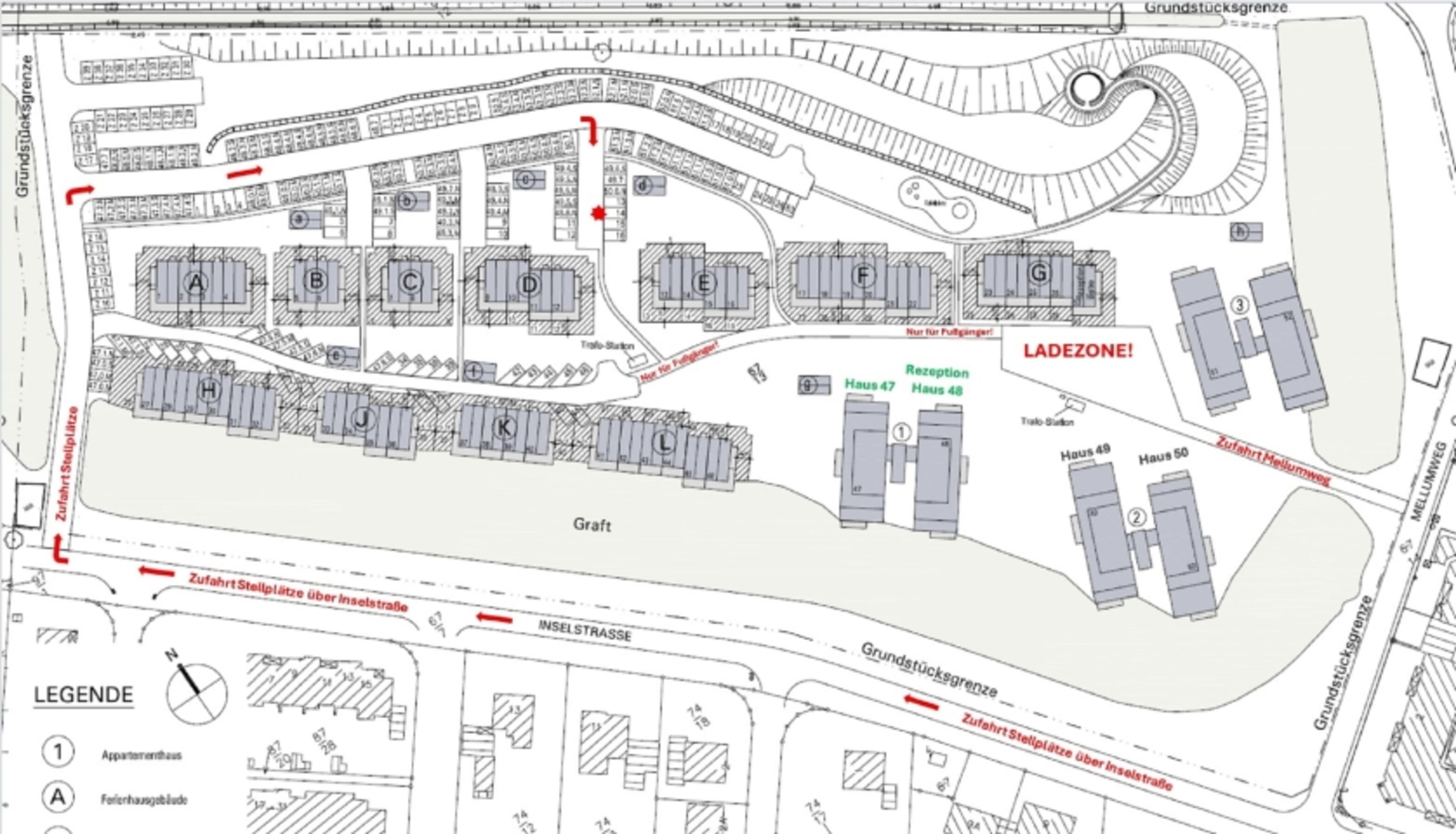 Lageplan Parkplatz