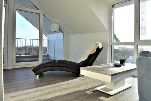 Galerie mit Loggia und Meerblick