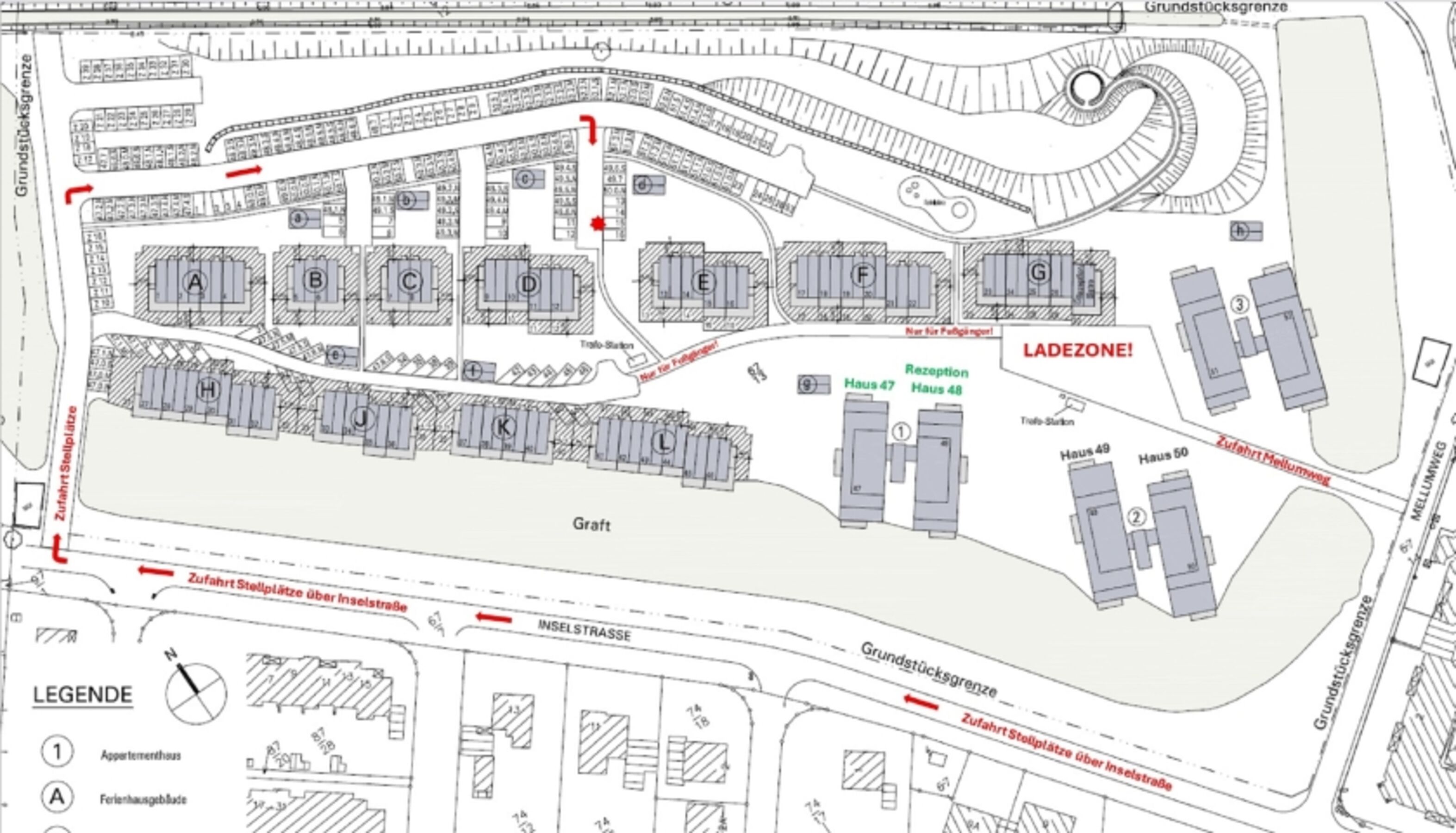 Lageplan Parkplatz