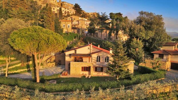 Ferienwohnung unterhalb Casale Marittimo mit Meerblick und G ...