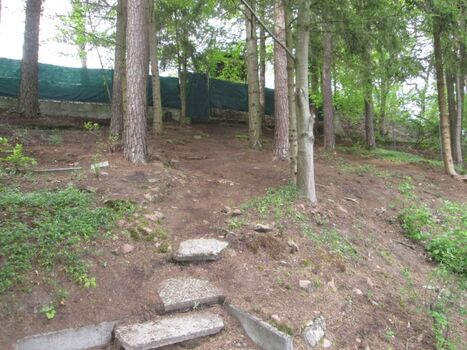 hinterm Haus mit zusätzlicher Gartentür