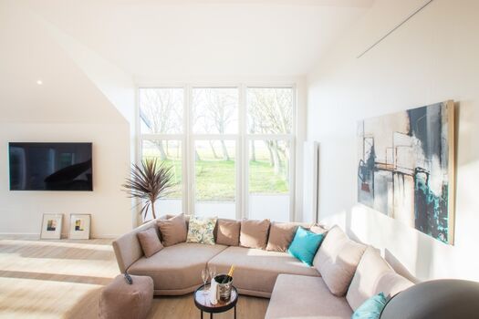 UHD Fernseher im Wohnzimmer