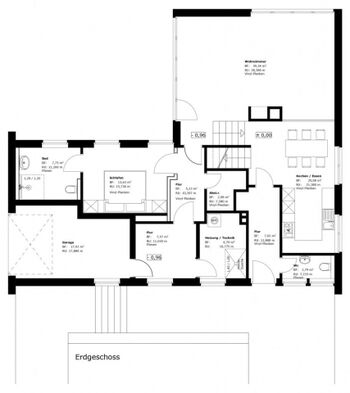 Erdgeschoss mit Podest