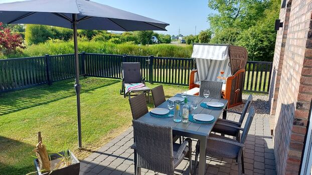 Blick auf die Terrasse