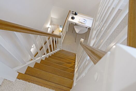 Treppe in den zweiten Stock