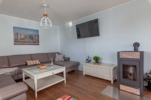 Wohnbereich mit Kaminofen