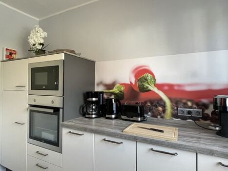 Küche mit Nespressomaschine