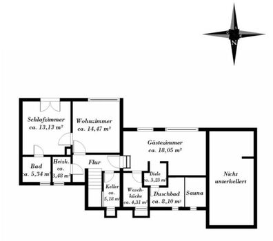 Grundriss Gartengeschoß