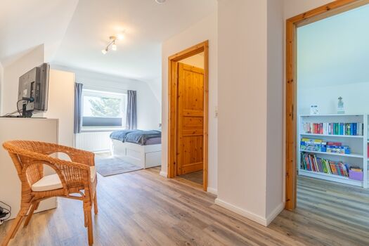 Schlafzimmer mit extra Toilette