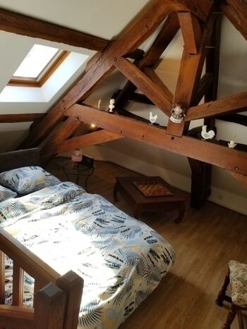 Galerie, Zimmer 3,  mit Franz. Bett 140 x 190cm