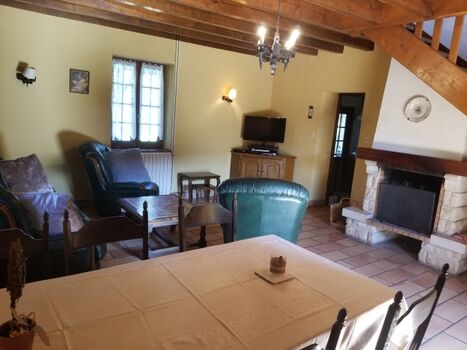 Wohnzimmer mit Cheminee