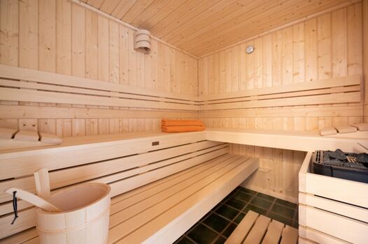 Blick in die Sauna